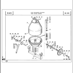 Manitou BG 500 MOT TRYPHASE LS 132 S1 Parts Catalog 647899