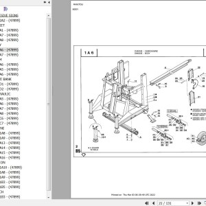 Manitou BH 340 MOT ROBIN EH17B Parts Catalog 647899