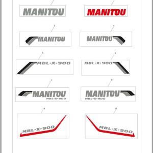 Manitou MBL-X-900 Parts Catalog 53112685A