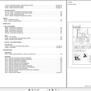 Manitou MC 60 TURBO POWERSHIFT S3 E3 Parts Catalog 647003