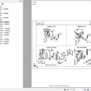 Manitou MG 240 Parts Catalog 674699