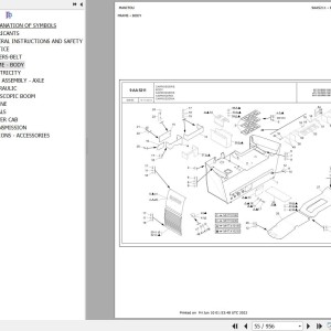 Manitou MHT 10180 MHT 10230 ST4 S1 MHT-X 10180 MHT-X 10230 ST3A S1 MINING 129M Parts Catalog 649165