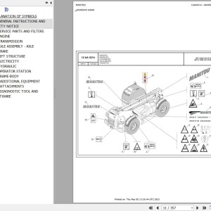 Manitou MHT 10200 210Y ST5 S1 Parts Catalog 649315