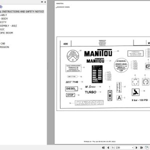 Manitou MHT 7140 TURBO SERIE M MOT MERCEDES Parts Catalog 648179
