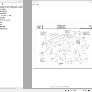 Manitou MHT 860 L TURBO E3 Parts Catalog 648435