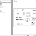 Manitou MHT 950 MHT-X 950 L EVOLUTION E3 Parts Catalog 648594