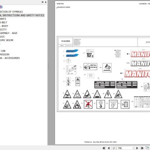Manitou MHT-X 10130 129M ST3A S1 Parts Catalog 648915