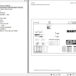 Manitou MHT-X 10180 ARMEE FRANCAISE Parts Catalog 648958