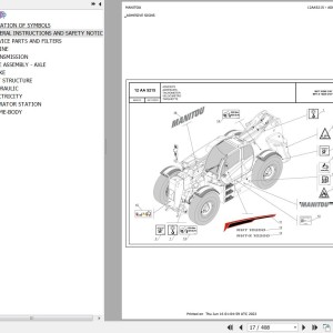 Manitou MHT-X 10200 210Y ST3A S1 Parts Catalog 649315