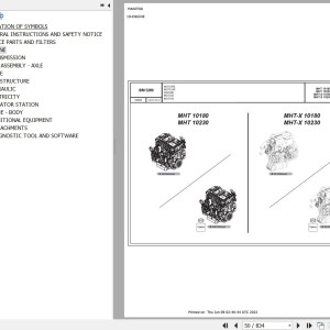 Manitou MHT-X 10230 ST3A S1 MINING 129M Parts Catalog 648895
