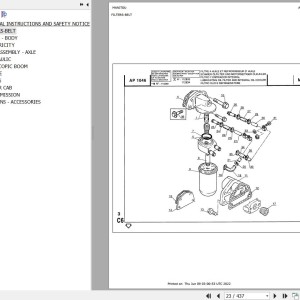 Manitou MLA 627 TURBO Parts Catalog 547084
