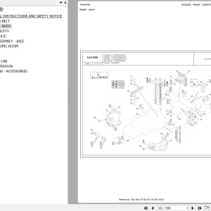 Manitou MLA-T 533 145 V PLUS D ST4 S1 Parts Catalog 649045