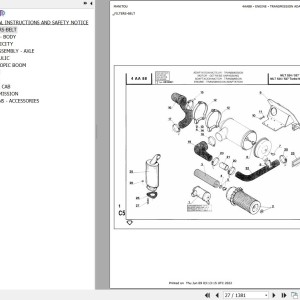 Manitou MLT 524 TURBO MONO ULTRA Parts Catalog 547106