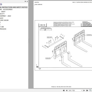 Manitou MLT 526 20 SA Parts Catalog 547777
