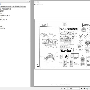 Manitou MLT 626 TURBO UK Parts Catalog 47904