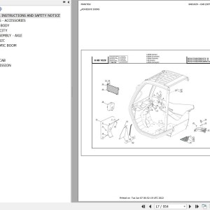 Manitou MLT 627 TURBO EVOLUTION COMPACT 20P SC E3 Parts Catalog 647001