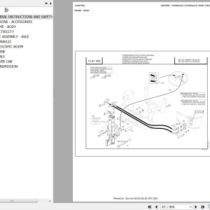 Manitou MLT 627 TURBO MONO ULTRA SB E2 Parts Catalog 547884