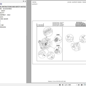 Manitou MLT 627 TURBO SB E2 Parts Catalog 547884