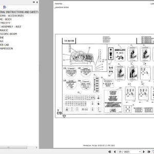 Manitou MLT 628 Parts Catalog 547047