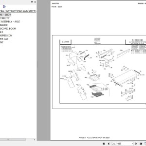 Manitou MLT 629 24P CE ST3B Parts Catalog 647178