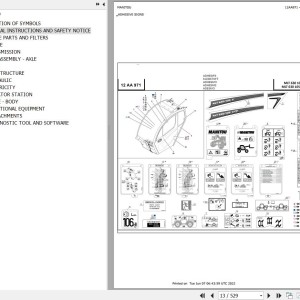 Manitou MLT 630 105D V ST4 S2 Parts Catalog 647630
