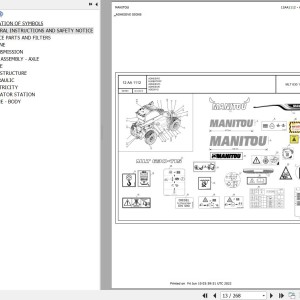 Manitou MLT 630 115D ST5 S1 Parts Catalog 647861