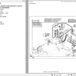 Manitou MLT 633 TURBO POWERSHIFT Parts Catalog 547628