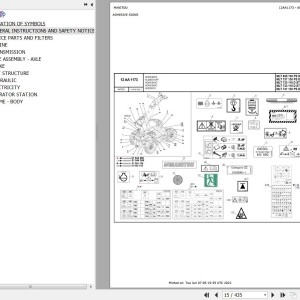 Manitou MLT 733 115 D ST5 S1 TRACT LSU Parts Catalog 647832