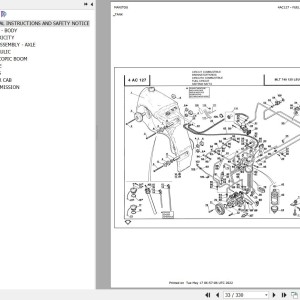 Manitou MLT 740 120 LSU POWERSHIFT Parts Catalog 547793