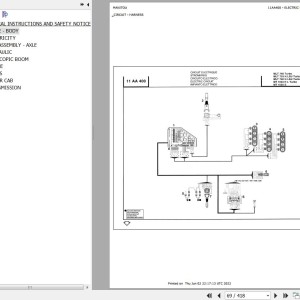 Manitou MLT 740 H LSU TURBO Parts Catalog 547793