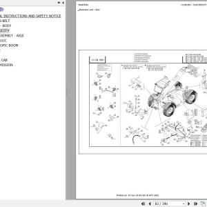 Manitou MLT 741 100 ST3B Parts Catalog 647444