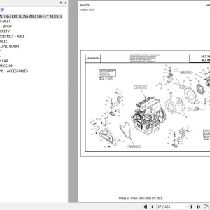 Manitou MLT 741 120 H LSU E3 Parts Catalog 648651