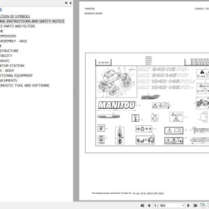 Manitou MLT 840 115 PS JD ST4 S2 Parts Catalog 647600