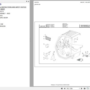 Manitou MLT-X 627 TURBO COMPACT 20P SC E3 Parts Catalog 647427