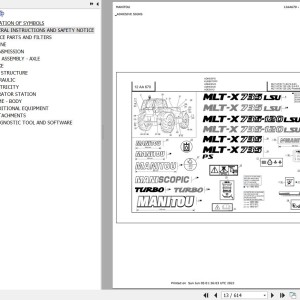 Manitou MLT-X 735 120 LSU PS S6 E3 Parts Catalog 647121