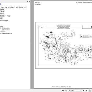 Manitou MRT 1432 TURBO SERIE M 400 MOT 1104C 44T E2 Parts Catalog 648230