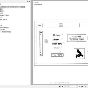 Manitou MRT 1542 TURBO SERIE M 360 MOT 1004 40T Parts Catalog 648147