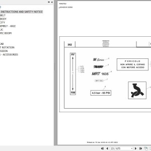 Manitou MRT 1635 TURBO SERIE M 400 MOT 1004 40T Parts Catalog 648141
