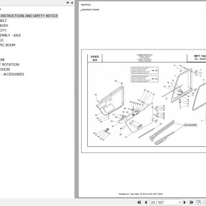 Manitou MRT 1640 360 EASY ST3B Parts Catalog 648804