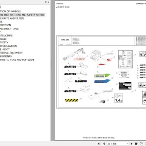 Manitou MRT 1640 EASY 75P 360 ST3B S2 Parts Catalog 649055