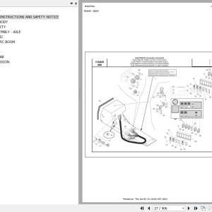Manitou MRT 1640 TURBO SERIE R 400 MOT 1104D 44T E3 Parts Catalog 648483