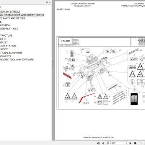 Manitou MRT 1845 400 75D ST5 S1 Parts Catalog 649294