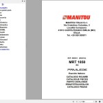 Manitou MRT 1850 PRIVILEGE E3 ESERCITO ITALIANO Parts Catalog 886919