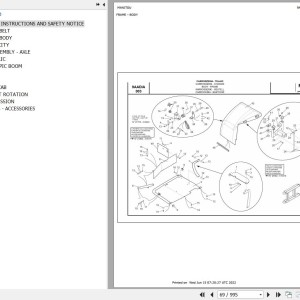 Manitou MRT 2150 TURBO PRIVILEGE E3 Parts Catalog 648400
