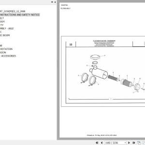 Manitou MRT 2150 TURBO SERIE M MOT 1104C 44TA E2 Parts Catalog 648233