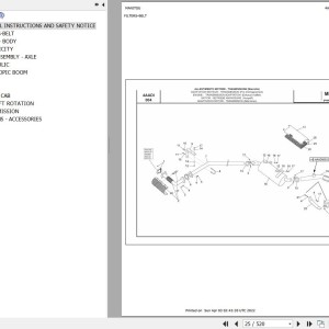 Manitou MRT 2540 TURBO SAUER PRIVILEGE E3 AIR FRANCE Parts Catalog 648632
