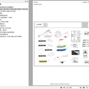 Manitou MRT 2545 55P 360 EASY ST4 S2 Parts Catalog 649035
