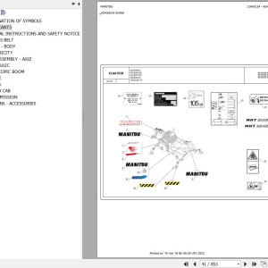Manitou MRT 2545 EASY 75P 360 ST4 S1 Parts Catalog 649125