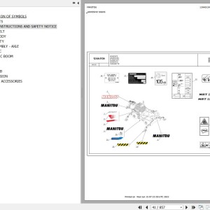 Manitou MRT 2545 EASY 75P 400 ST4 S1 Parts Catalog 649125