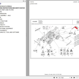 Manitou MRT-X 2545 400 115D ST3A S1 Parts Catalog 649295